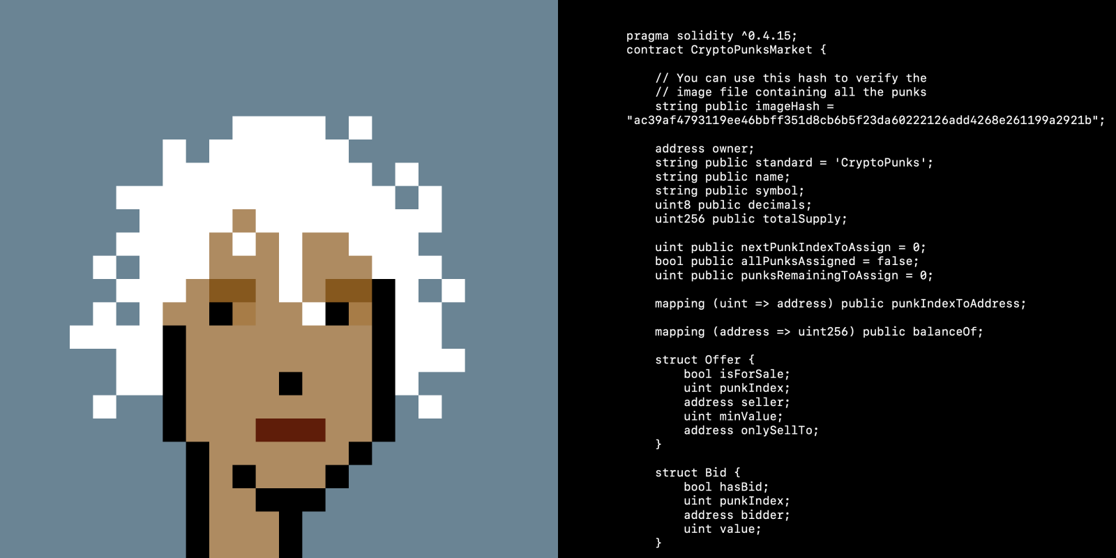 CryptoPunks source artwork and code